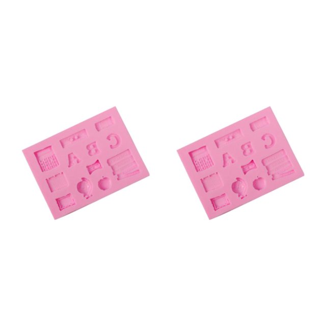 Cateissary Molde de silicona para pasteles y Fondant, molde para postres, moldes decorativos para manualidades con azúcar, galletas, galletas Type2 NO2