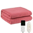 thumbnail image 2 of Weighted Blankets,3 Heating Blanket Blanket Soft Flannel Blanket Heating Blanket With 4 Time Settings And 6 Heat Settings Warm Blanket Gift For Grandma (32*60inches), 2 of 8