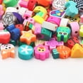thumbnail image 2 of 20/50/100 piezas de cuentas de arcilla polimérica con forma de fruta, animal, flor, sonrisa, para hacer joyas, pulseras, collares, accesorios hechos a mano, 2 of 5