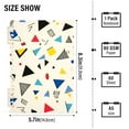 thumbnail image 2 of FORMRS 1-Subject Spiral Notebook 8" x 5" College Ruled 60 Refillable Sheet A5 Hard Cover, 2 Pack, Retro Triangles, 2 of 7