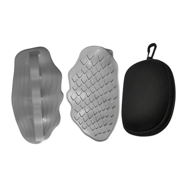 S SERENABLE 2Pcs Weight Lifting Grips Pads Bar Rows Silicone Sports Workout Grips Gloves Gray