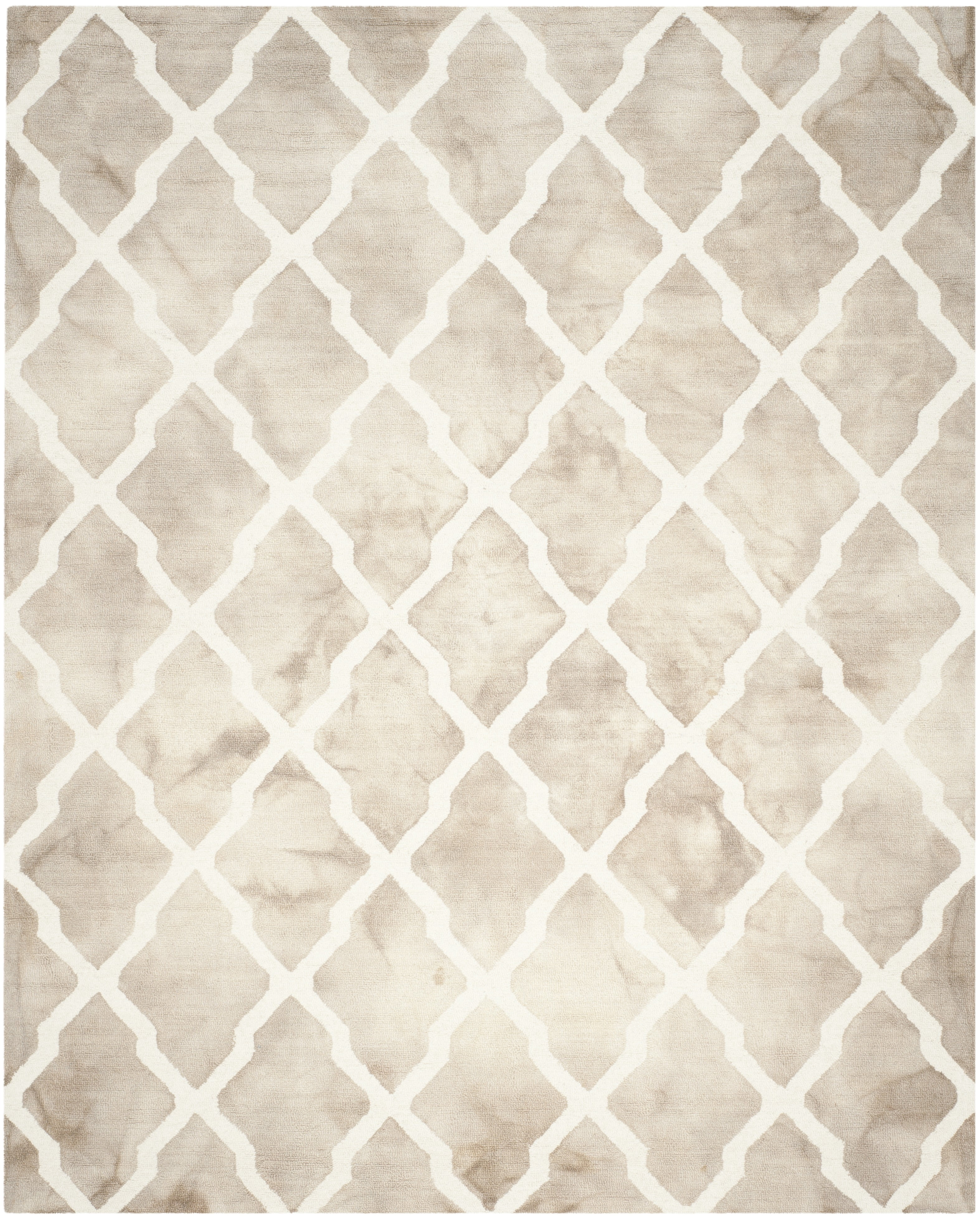 Safavieh Dip Dye Altan Distressed Wool Area Rug, Beige/Ivory, 10' x 14'