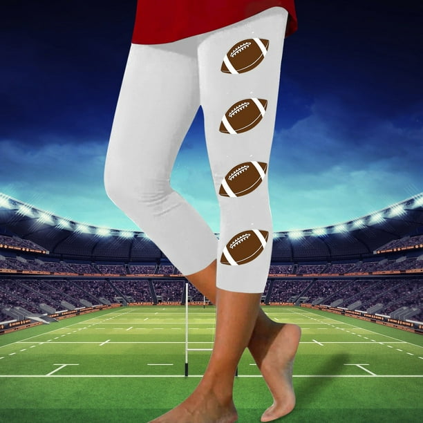 WILLBEST Leggings Deportivos Informales con Estampado de Rugby para Mujer, Pantalones de Yoga de Cintura Alta, Elásticos Y Cómodos, Mallas Capri para Correr Y Gimnasio 2054 Extra Grande