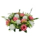 thumbnail image 1 of Ramo/Manojo de 14 rosas artificiales, arreglo floral decorativo para hacer tú mismo Rosa roja, 1 of 7