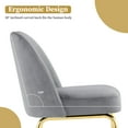 thumbnail image 3 of Ivinta Upholstered Dining Chair Sets of 2, Armless Chairs with Pocketed Coil Cushion, Velvet Fabric Accent Chair for Kitchen, 3 of 7