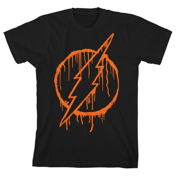 The Flash Sponge Logo Toddler Boy's Black T-shirt-4T