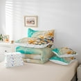 thumbnail image 4 of Erosebridal Marine Beach Bedding Sets Full Size, Kawaii Starfish Comforter Sets with Sheets, Coastal Ocean Reversible Bed Set, Breathable Bedroom Decorative, 7pcs, 4 of 6