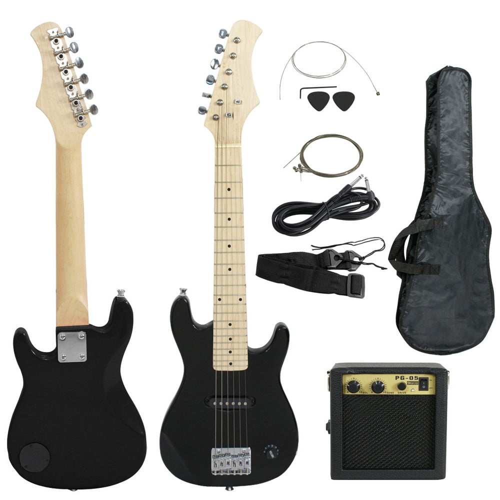 SONGMY Pink 30" Electric Guitar with 5W Amp, Full Size Beginner Guitar Kit with Pick & Accessories, Starter Electric Guitar Set