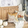 thumbnail image 3 of Fall Pillow Covers 18x18 Set of 4 for Fall Decor Pumpkin Maple Leaves Sunflower Vase Outdoor Fall Pillows Decorative Throw Pillows Farmhouse Thanksgiving Autumn Cushion Case for Couch A, 3 of 4