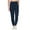 Navy, variant on Casual Yoga Dress Pants for Women Women's Solid Color Plus Velvet Warm Ankle Strap Pocket High Waisted Elastic Fitness Pants Leggings Sports Pants Black 3X