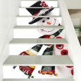 thumbnail image 1 of Pegatinas 3D para escaleras, 39,3 x 7,08 pulgadas, 4 contrahuellas de PVC autoadhesivas, pegatinas extraíbles para escaleras, papel tapiz para festivales, decoración para fiestas en el hogar, 1 of 4