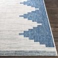thumbnail image 4 of Hauteloom Djugun Outdoor Area Rug - Outside Porch Patio Rug Carpet - Waterproof Rug - Geometric - Blue, Gray, Cream, Beige - 5'3" Round, 4 of 11
