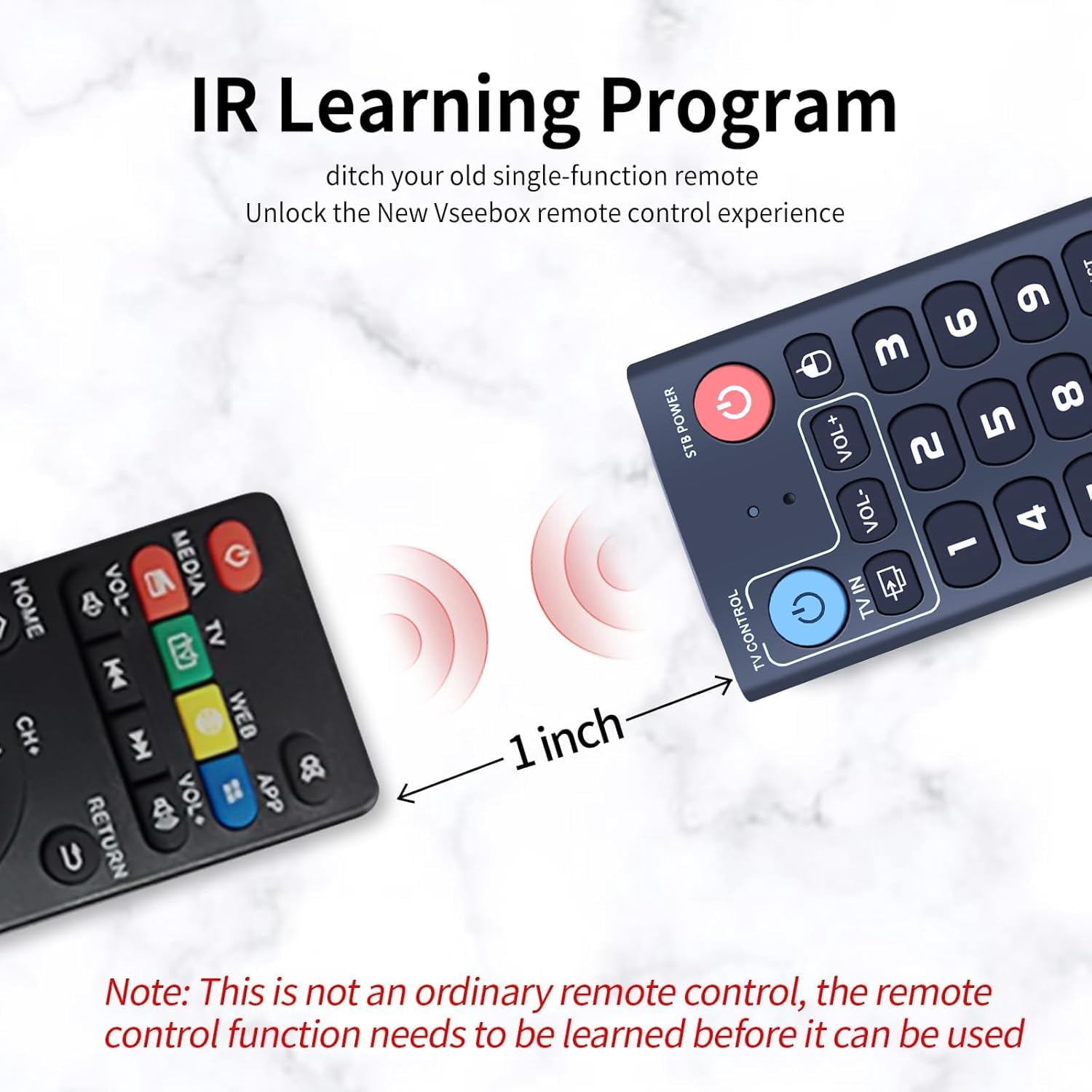 V3 Pro Replacement Voice Remote Control Compatible for vSeeBox V1 /V1 Pro / V2 /V2 Pro / V3 Pro / V5 Pro / V3 Plus/V1 Max/Elite/Max