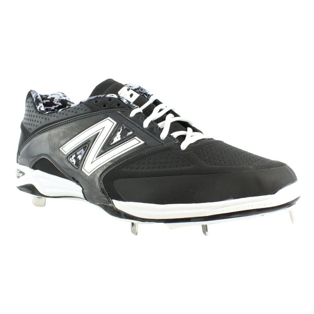 black and white new balance cleats