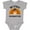 AC-Heather Grey, variant on My First Thanksgiving Cute Turkey Pilgrim Hat Boys or Girls Baby Bodysuit