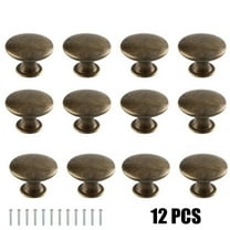 12Pcs Antique Brass Knobs Handles For Cabinet Doors Drawer Cupboard Door Knob