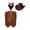Brown, variant on YiZYiF Kids Western Cowboy Cowgirl Outfits Button-Up Fringe Vest with Cowboy Hat and Bandanna Scarf Brown 16