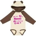 thumbnail image 3 of Inktastic Valentine's Day My Nonni Loves Me Hearts and Lips Boys or Girls Long Sleeve Baby Bodysuit, 3 of 5