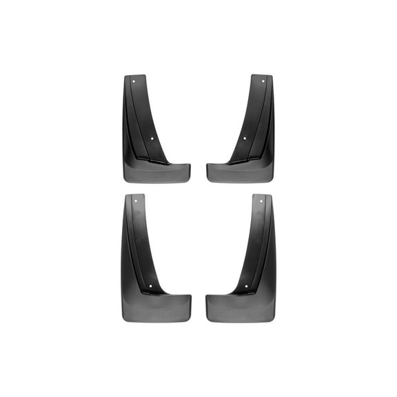 WeatherTech Custom No Drill Splash Guard MudFlaps compatible with 2018-2024 GMC Terrain, Front & Rear Set - Black