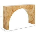 thumbnail image 3 of SAFAVIEH Couture Katelynn Glam Burled Mappa Veneer Console Table, Natural, 3 of 13