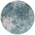 thumbnail image 2 of Addison Rugs Chantille Indoor/Outdoor Transitional Organic Teal Washable Round Rug, 8' x 8', 2 of 6