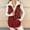 Wine, variant on Women Puffer Vest Casual Stand Collar Sleeveless Puffer Jacket Warm Winter Reversible Zip Up Outerwear with Pockets