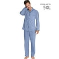 thumbnail image 1 of Hanes Pyjama Tissé pour Hommes, 2TG, Bleu Moyen, 1 of 1
