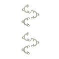 thumbnail image 2 of maskred Exquis Filigrane 3 Trous Connecteur Menuiserie Bijoux Bricolage Résultats Argent Blanc 2Set, 2 of 6