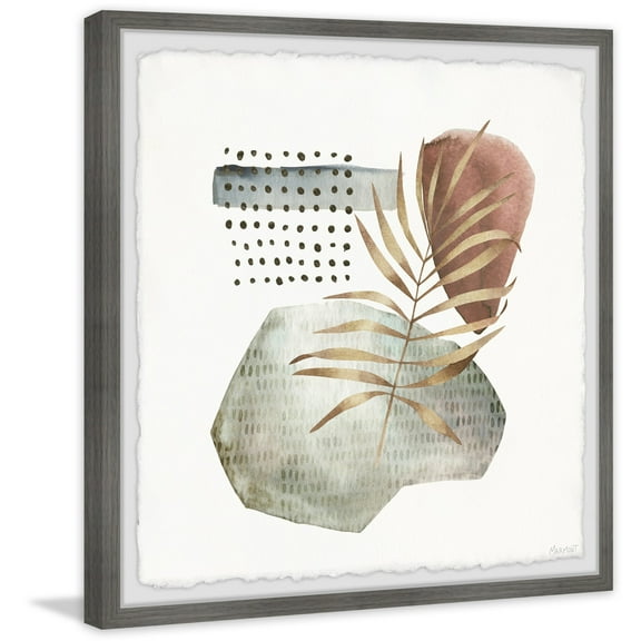Marmont Hill Rock Ferns Framed Painting Print