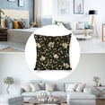 thumbnail image 3 of floral pattern green leaves Linen toss pillowcase decoration pillowcase gifting preferred 20x20 inch cushion cover 4 sets sofa pillowcase sofa bedroom living room car, 3 of 8