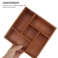 thumbnail image 5 of Masteelf Wooden Drawer Organizer Tray with Compartments for Storage Brown Wood Vanities and Jewelry 7.5 x 4.5 x 3.5 Inches, 5 of 8