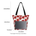thumbnail image 2 of Lsque Hand Drawn Tomatoes Pattern Beach Tote,Shoulder Handbag,Spacious Tote Bag,Lightweight Travel Bag,Versatile Shopping Bag, 2 of 6