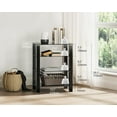 thumbnail image 4 of 4-Tier Media Stand Audio/Video Component Cabinet with Glass Shelf for/Apple Tv/Xbox One/ps4 AS406002GB, 4 of 6