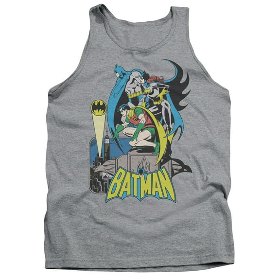 DC Comics Heroic Trio Adult Tank Top Athletic Heather