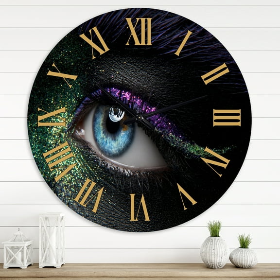 Designart 1 in Modern,Contemporary Wall Clock