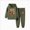 Q27-Green, variant on Kids Clothes Long Sleeve Pullover Colorblock Sweatshirt Pants Fall Winter Outfit Set