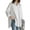 White, variant on ZANZEA Women Office Long Sleeve Buttons Front Turn Down Collar Shirt Blouse