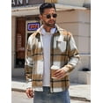 thumbnail image 2 of COOFANDY Mens Long Sleeve Flannel Shirt Cotton Collared Button Up Shirts Casual Plaid Shirt, 2 of 5