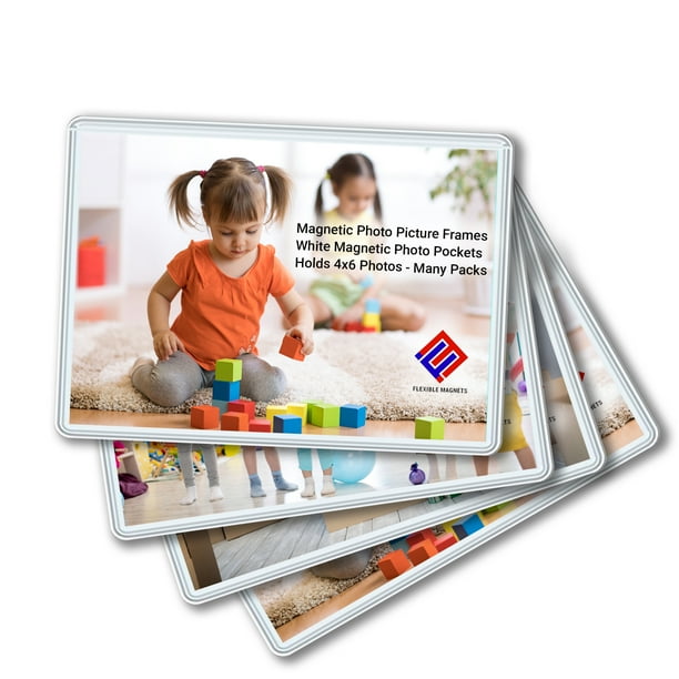 Photo Holders for Refrigerator Photo Picture Frames White Photo