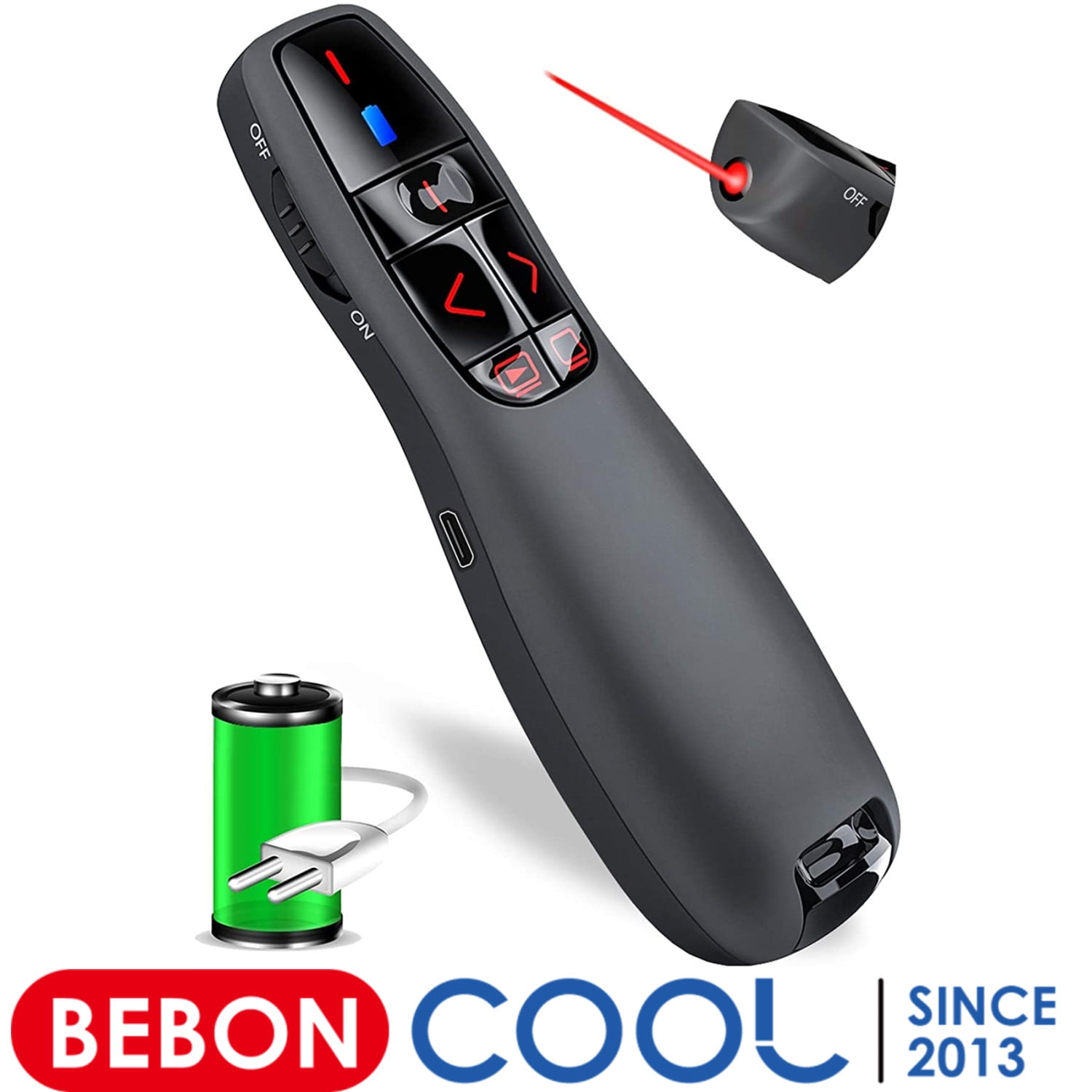 Buy BEBONCOOL Wireless Presentation Remote with RF 2.4Ghz USB