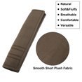 thumbnail image 4 of Motoforti 2 Pcs Microfiber Car Shoulder Seatbelt Pad Covers Universal Brown 27x6.5cm, 4 of 7