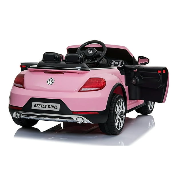 12V Volkswagen Beetle Kids Ride On Car Rose 