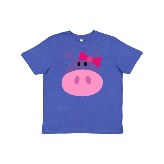 Inktastic Girl Hippo Youth T-Shirt