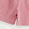 thumbnail image 4 of Toddler Boy and Girls Clothing Sets Stylish American Flag Dog Embroidery T-Shirt & Gingham Shorts 2-Piece Outfit 4th of July Patriotic Outfit 3-4 Years, 4 of 8