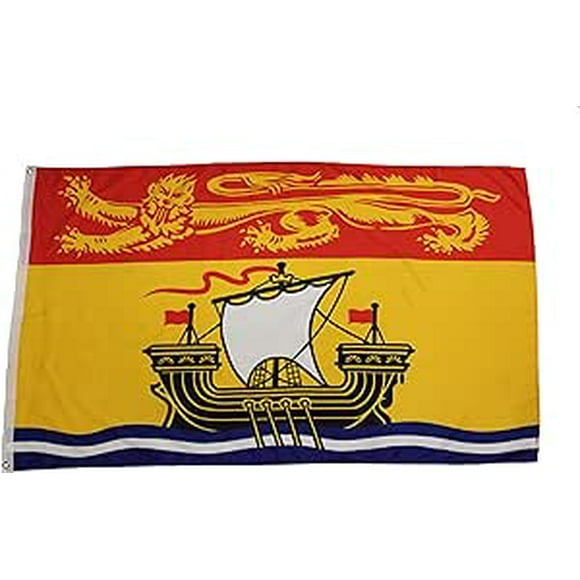 NEW BRUNSWICK NB CANADIAN PROVINCIAL LARGE 3 X 5 FEET FLAG WITH 2 GROMMETS CANADA PROVINCE