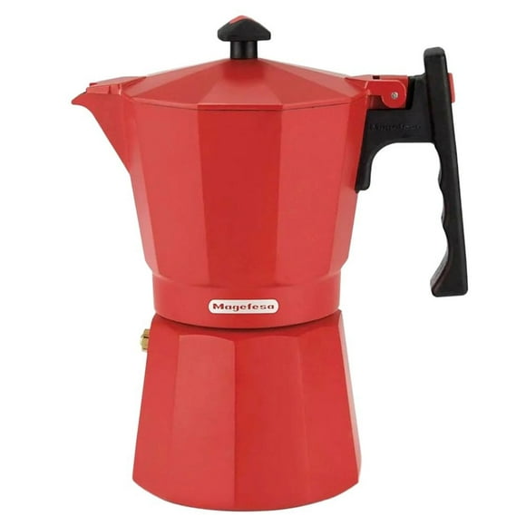 Cafetera Tetera Italiana Magefesa Colombia 6 Tazas rojo 1