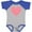 Baseball Heather and Royal, variant on Inktastic Pink Valentine's Day Heart Boys or Girls Baby Bodysuit