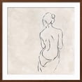 thumbnail image 2 of Art.com Alabaster Bather 2 Art Print by Karen Wallis, Brown Frame Wall Art, 29" x 29", 2 of 5