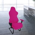 thumbnail image 3 of Elastic Gaming Chairs Washable Removable Polyester Solid Soft Armchair Seat Protector for Computer Chair , dark pink, 3 of 8