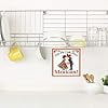 thumbnail image 4 of Oktoberfest Haus Red Ceramic Rectangular Wall Tile with ''Kiss the Cook, She's Mexican''! for Home Decor, 4 of 4